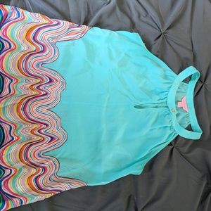Lilly pulitzer silk halter top